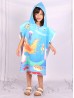 Kids Mermaid Patterned Hoodie Towel